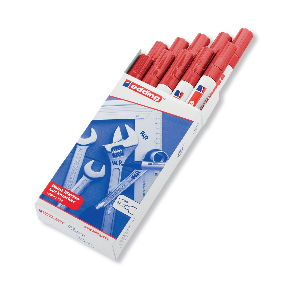 EDDING PAINT MARKER E750 RED PK10