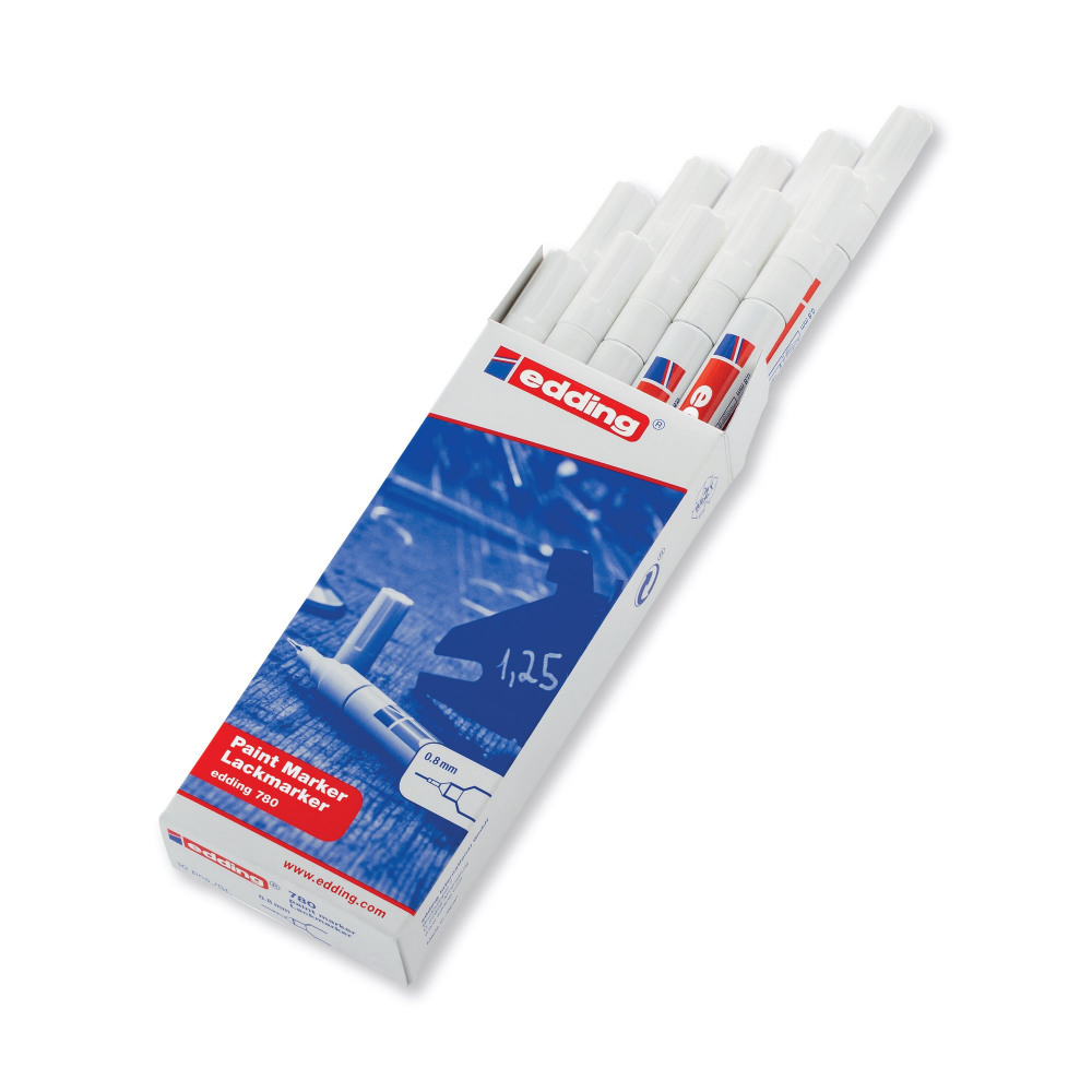 EDDING 780 PAINT MARKER WHITE PK10