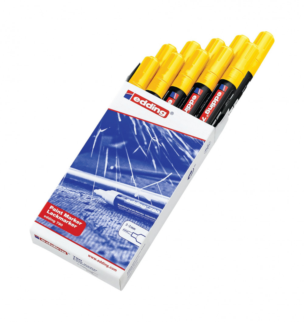 EDDING 790 PAINT MARKER YELLOW PK10