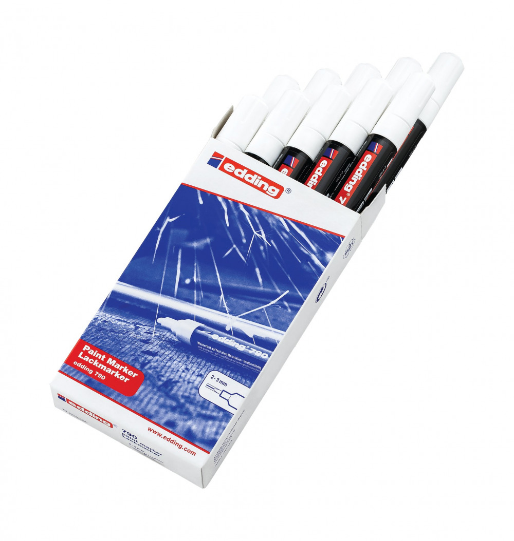 EDDING 790 PAINT MARKER WHITE PK10
