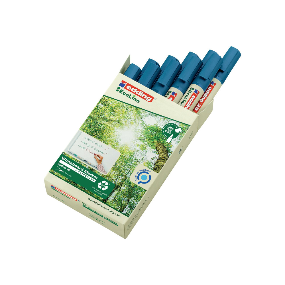 EDDING 28 ECOLINE DRYWIPE PK 10 BLUE
