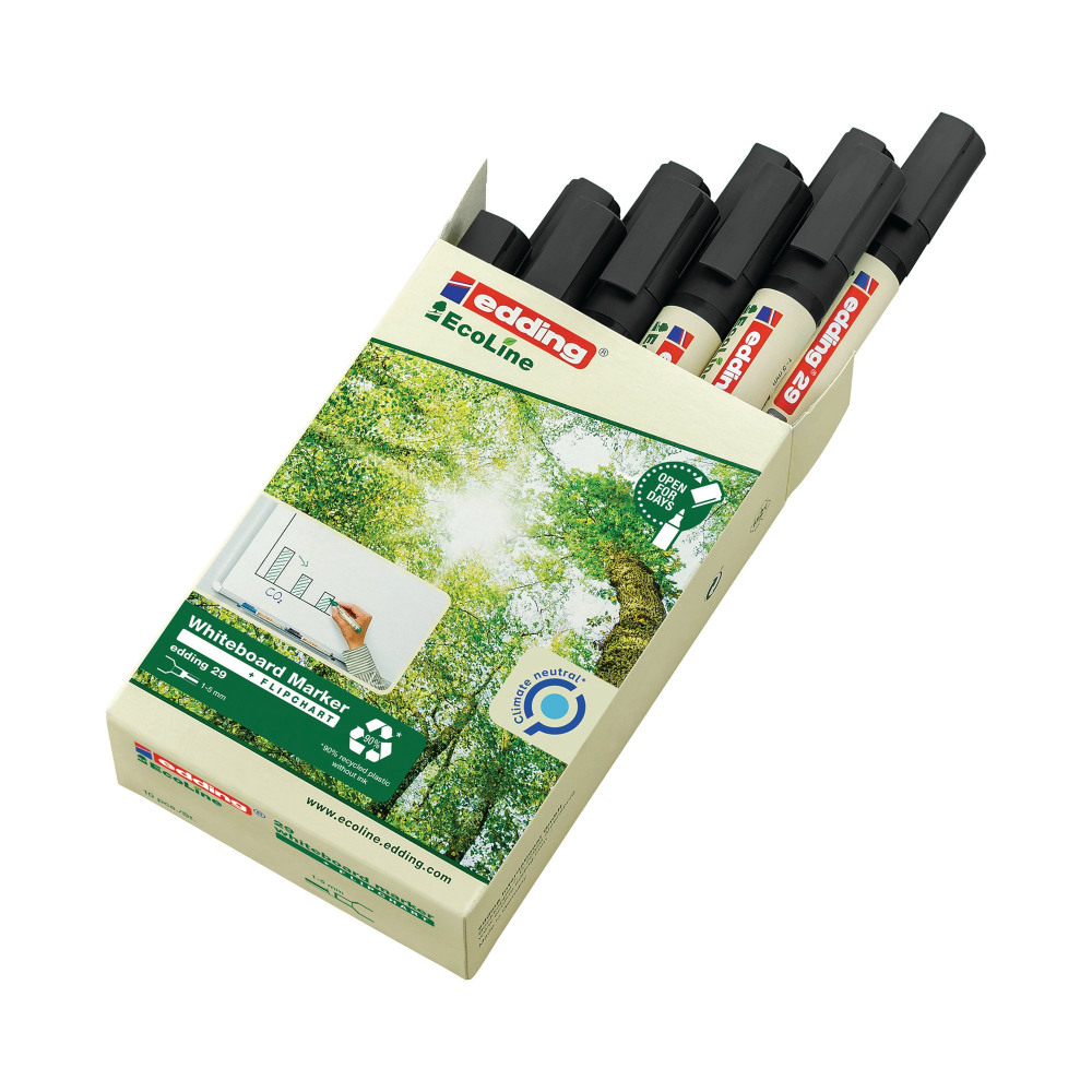 EDDING 29 ECOLINE WHTBD MRKR BLK P10