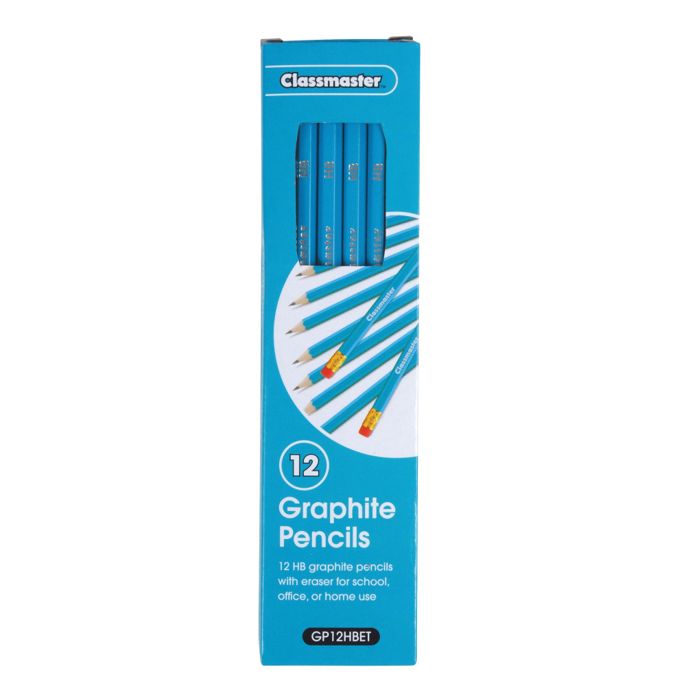 CLASSMASTER HB PENCILS ERAS TIP PK12