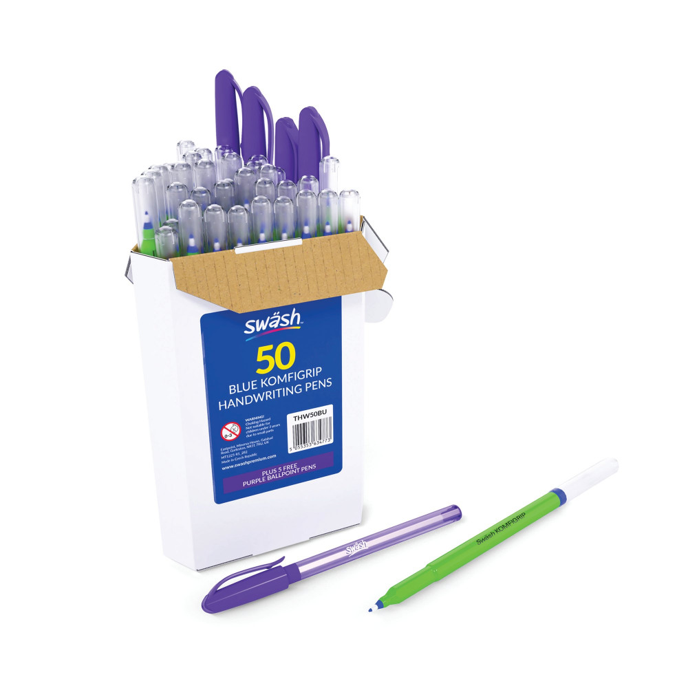 SWASH PEN BLUE X50 + 5 FOC PUR PK55