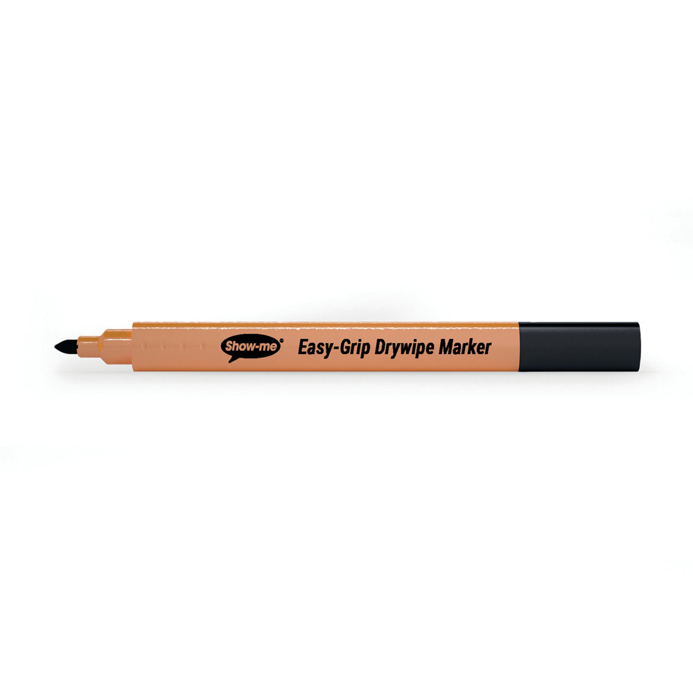 SHOWME WHITEBOARD PEN TRI BLK PK10
