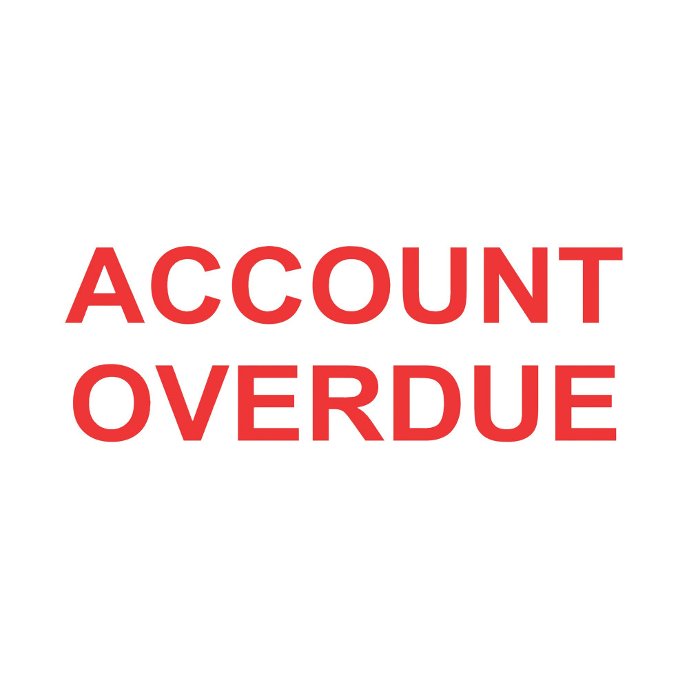 COLOP PRNTR 20 ACCOUNT OVERDUE RED