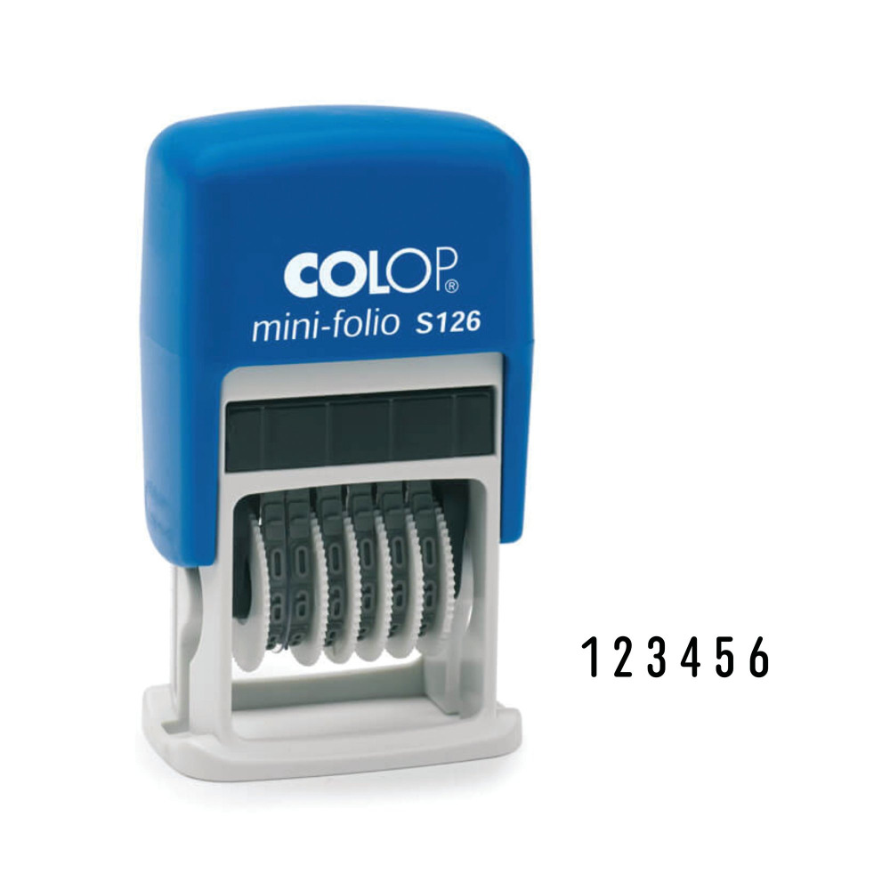 COLOP S126 NUMBERER STAMP 4MM