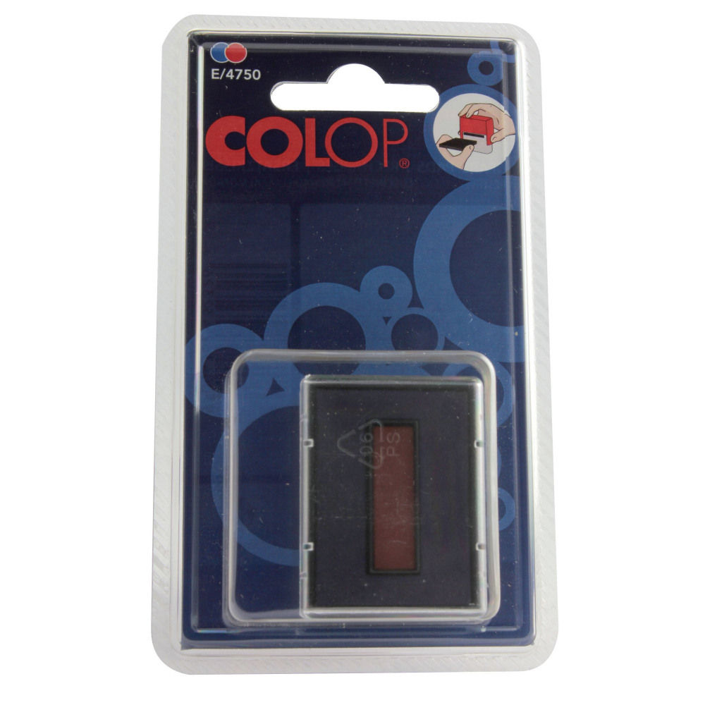 COLOP E/4750 REPLNT PAD BLUE/RED PK2