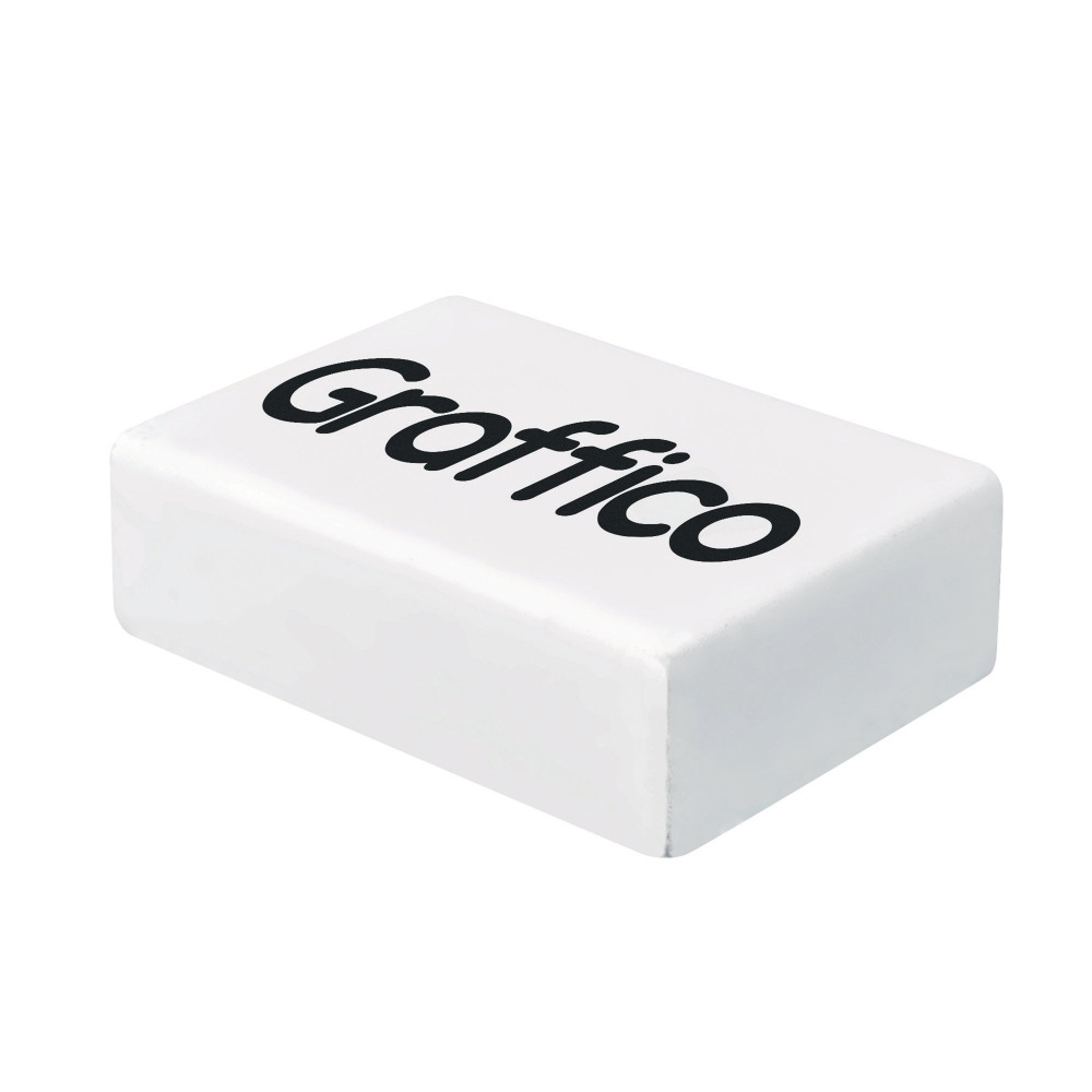 GRAFFICO WHITE PLASTIC ERASERS PK45