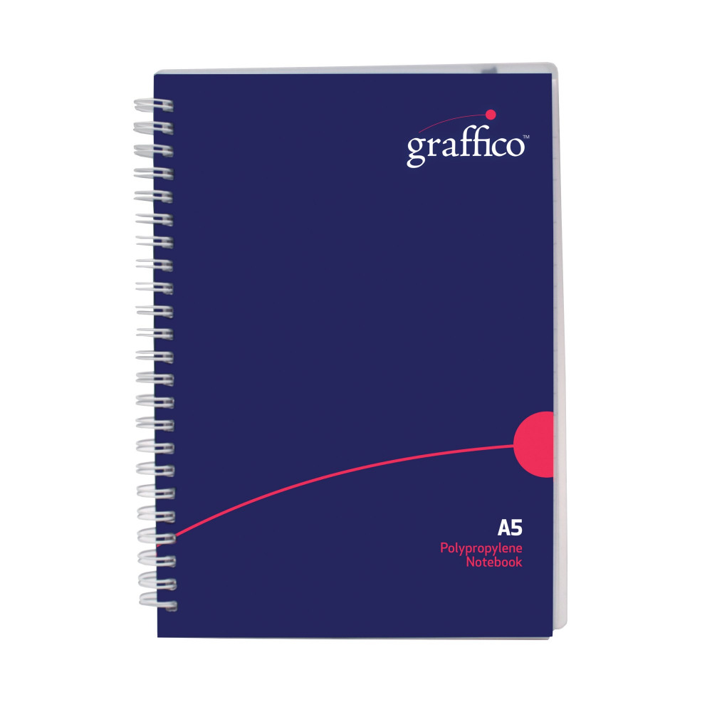 GRAFFICO PP WIREBOUND NOTEBK A5 140P