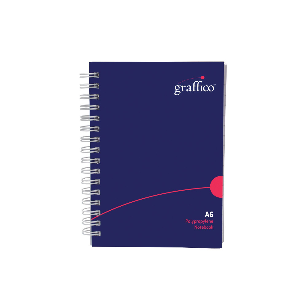 GRAFFICO PP WIREBOUND NOTEBK A6 140P