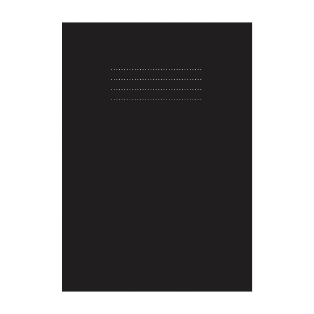 EDUC A4 STRETCH BOOK BLACK 2X25 PK50