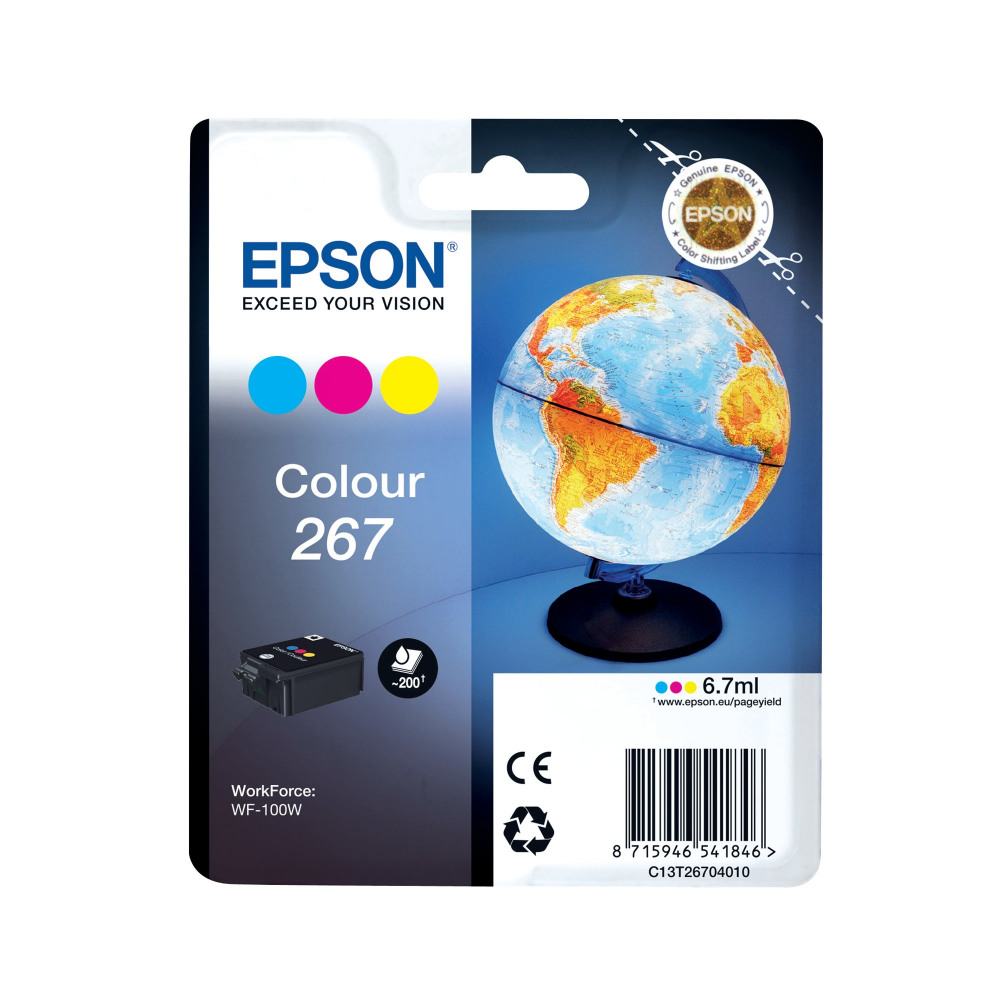 EPSON 267 INK CART TRI-COLOUR CMY