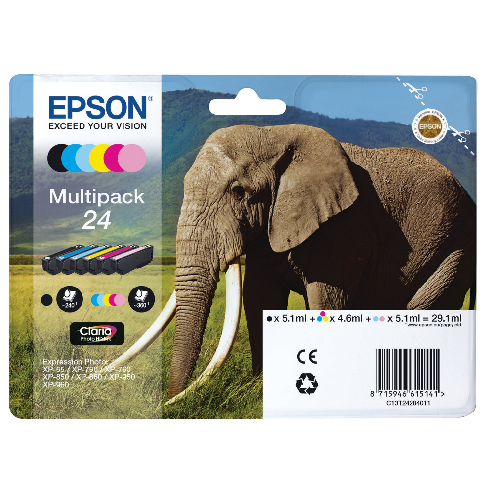 EPSON 24 INK PHO HD CMYK/L CY/L MAG