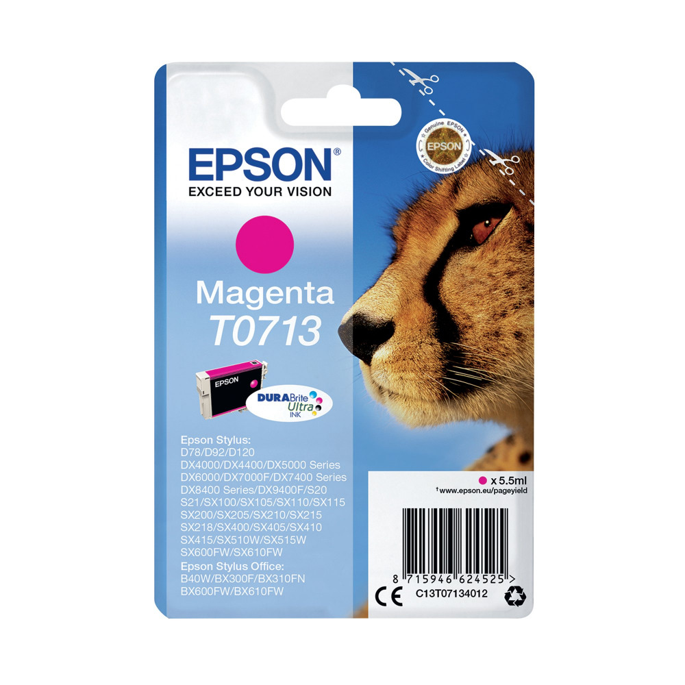 EPSON T0713 INK CART DURABRITE MAG