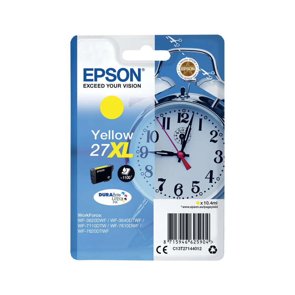 EPSON 27XL INK CARTRIDGE YELLOW