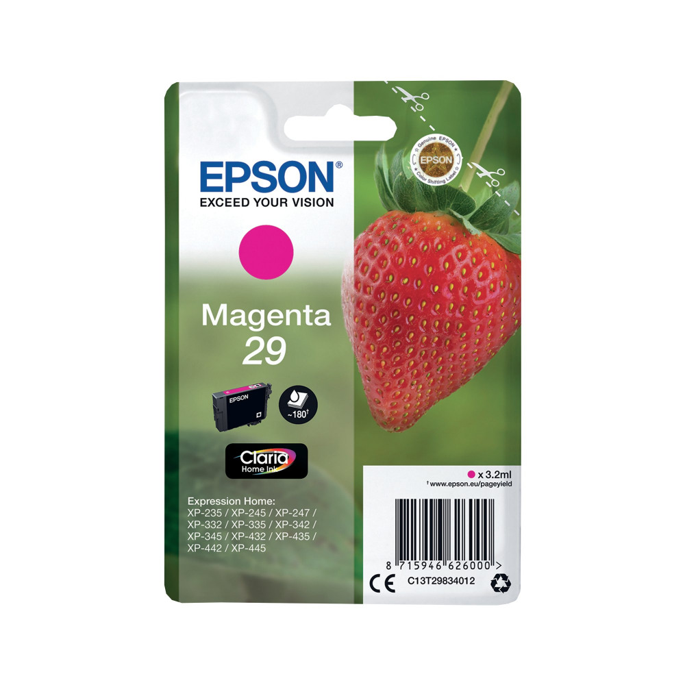 EPSON 29 HOME INK CARTRIDGE MAGENTA