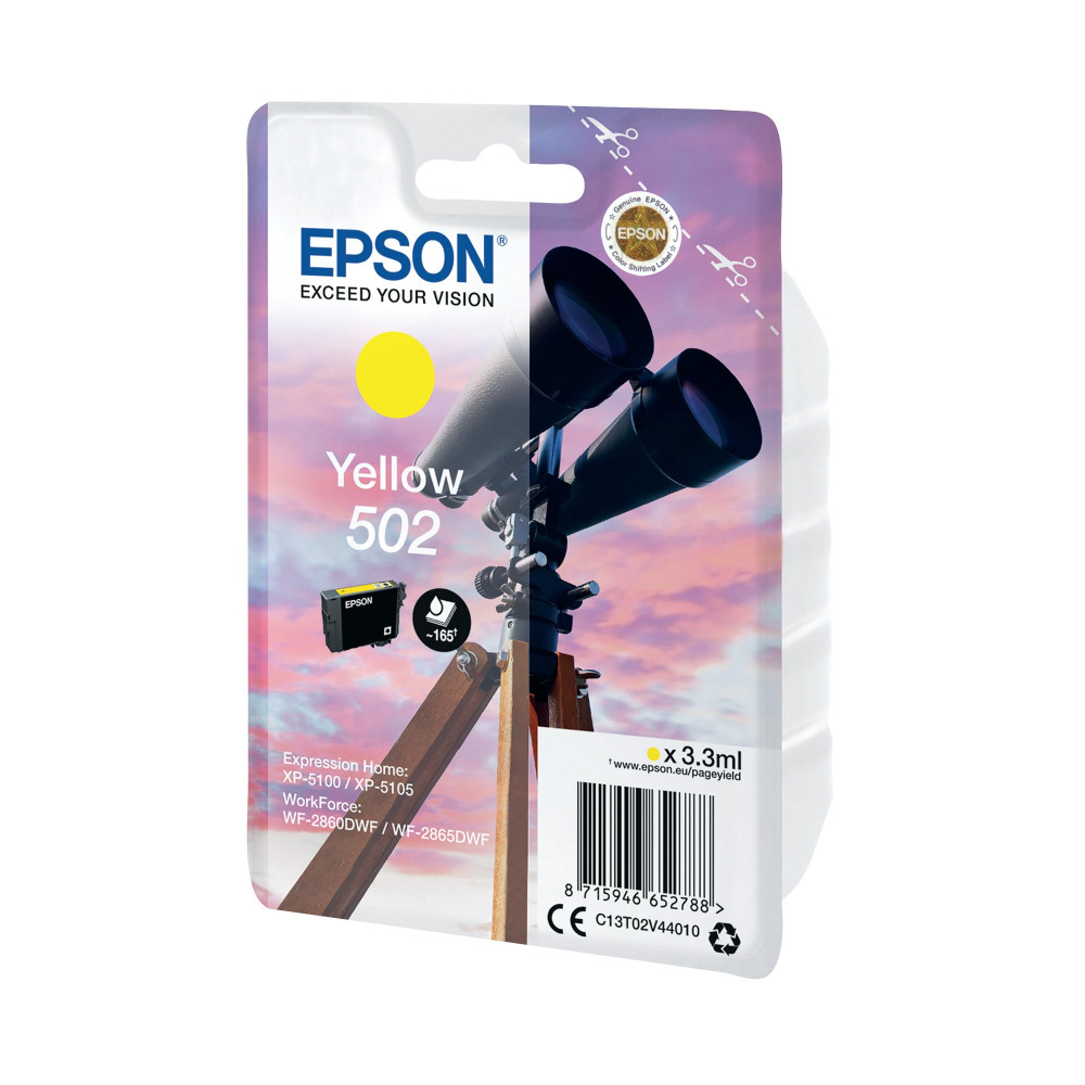 EPSON 502 INK CARTRIDGE YELLOW