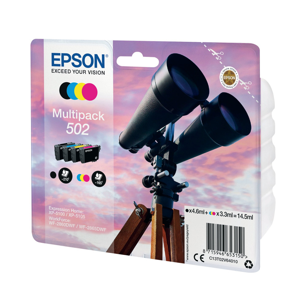 EPSON 502 INK CART MULTIPACK CMYK