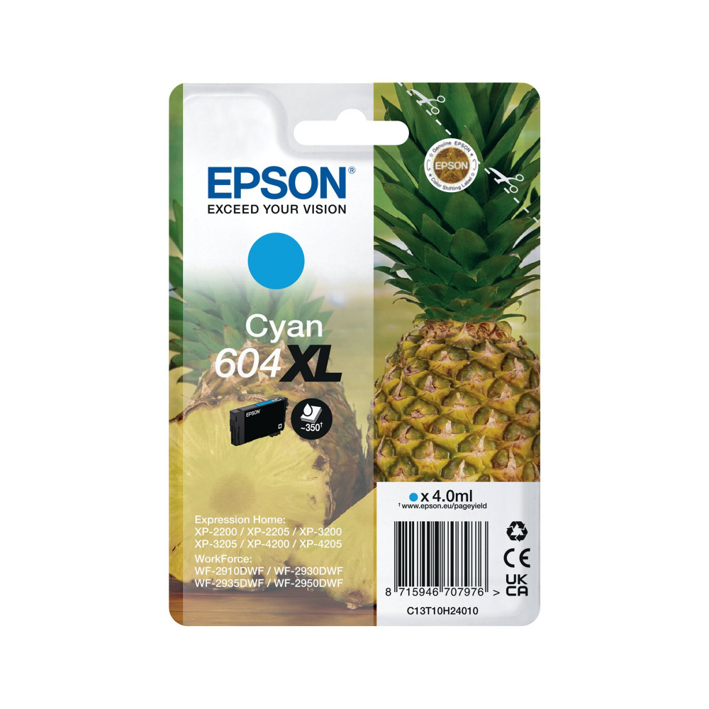 EPSON 604XL INK CARTRIDGE HY CYAN