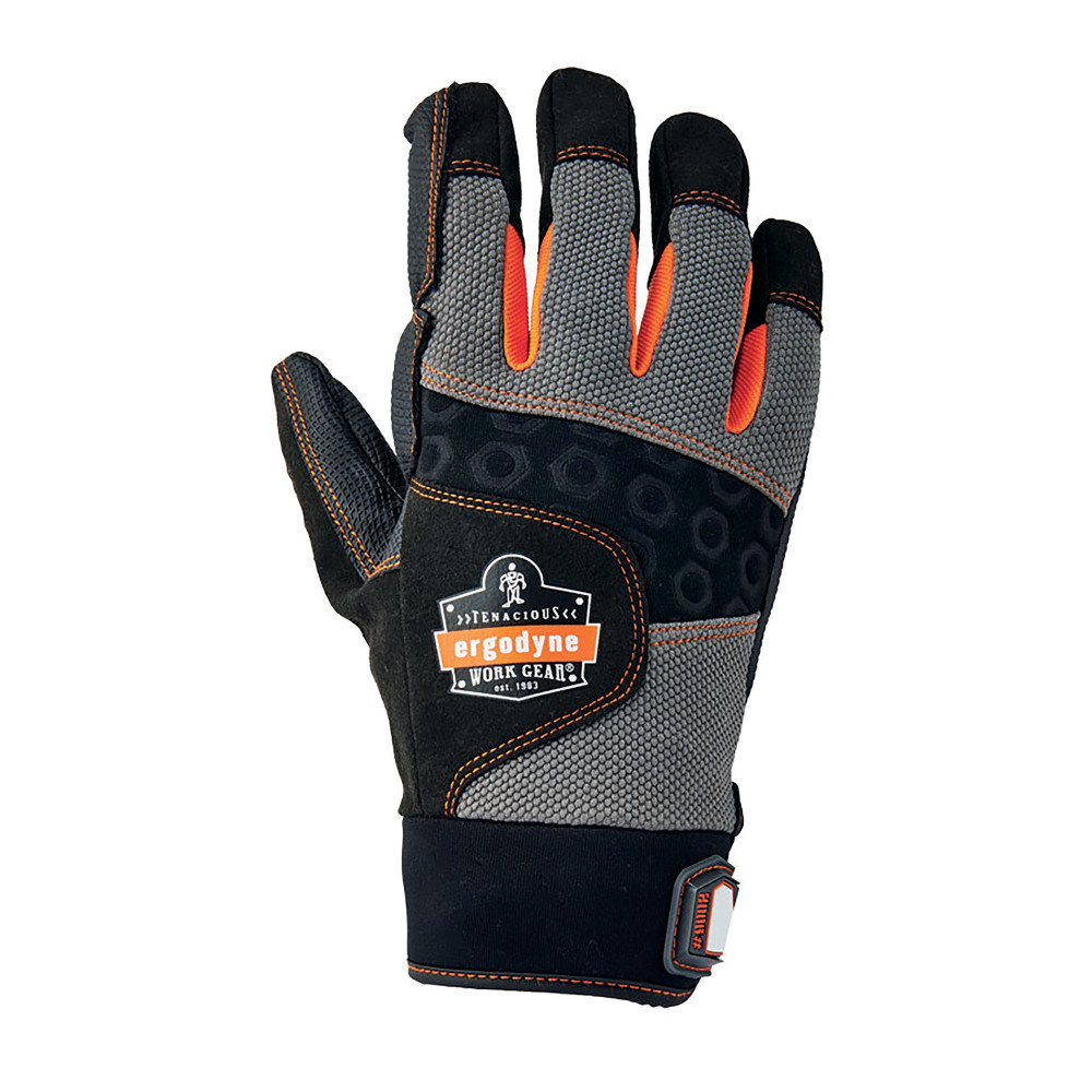 ANTI VIBRATION GLOVES 1PR BLK/GREY S
