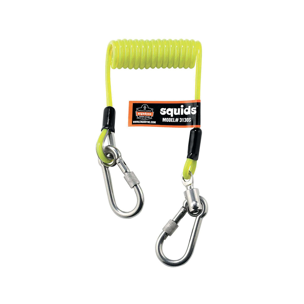 ERGODYNE COIL TOOL LANYARD YELLOW S