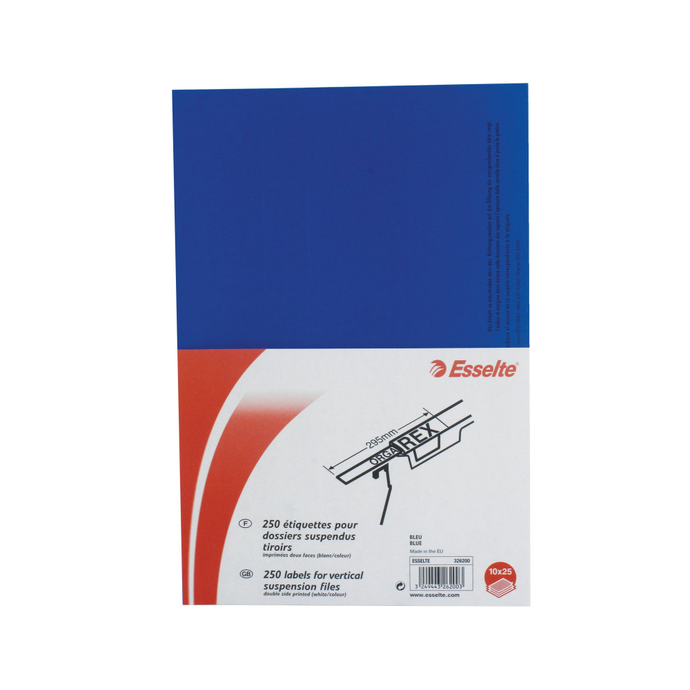 ESSELTE ORGAREX SUSP FILE BLU PK250