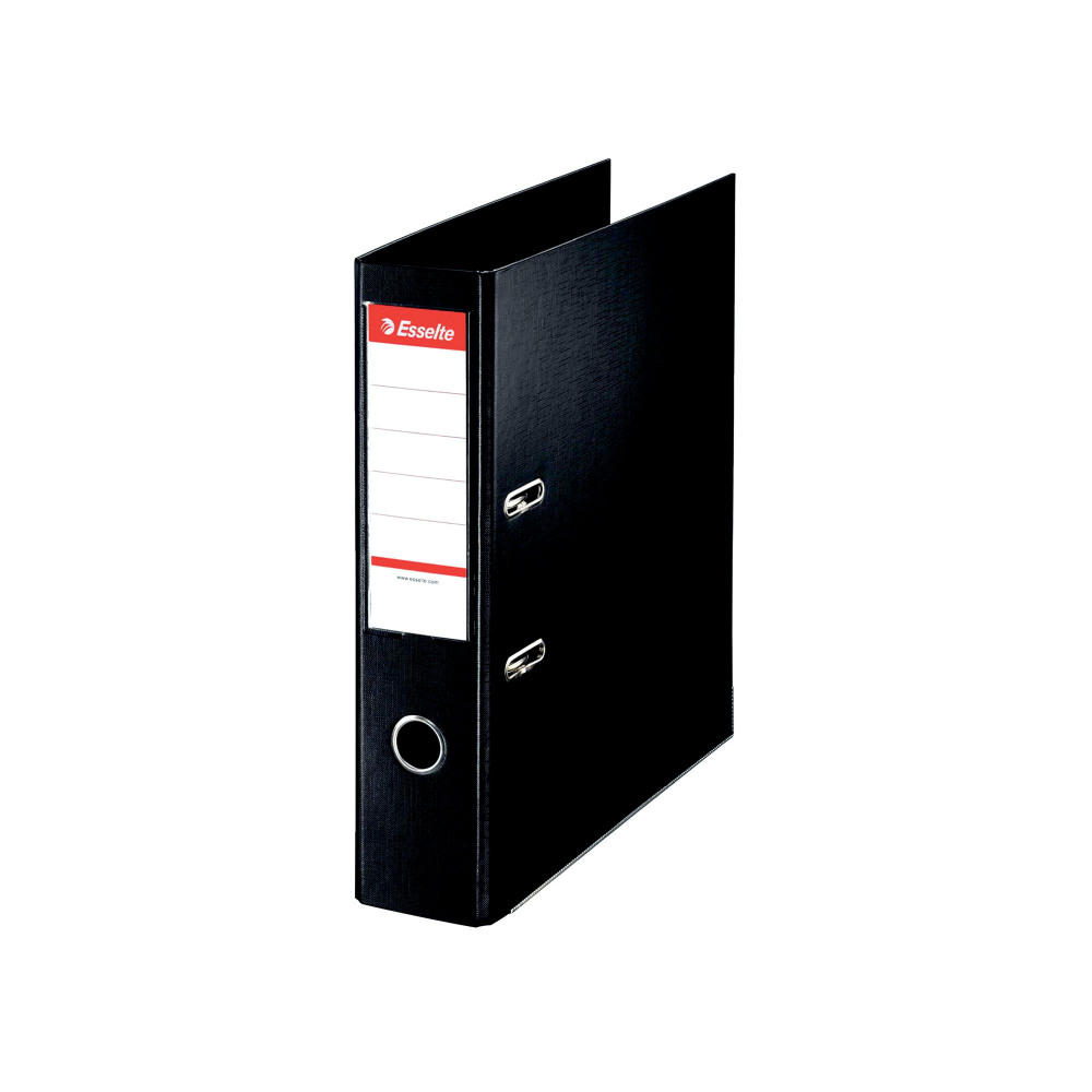 ESSELTE 75MM LACH FILE A4 BLACK PK10