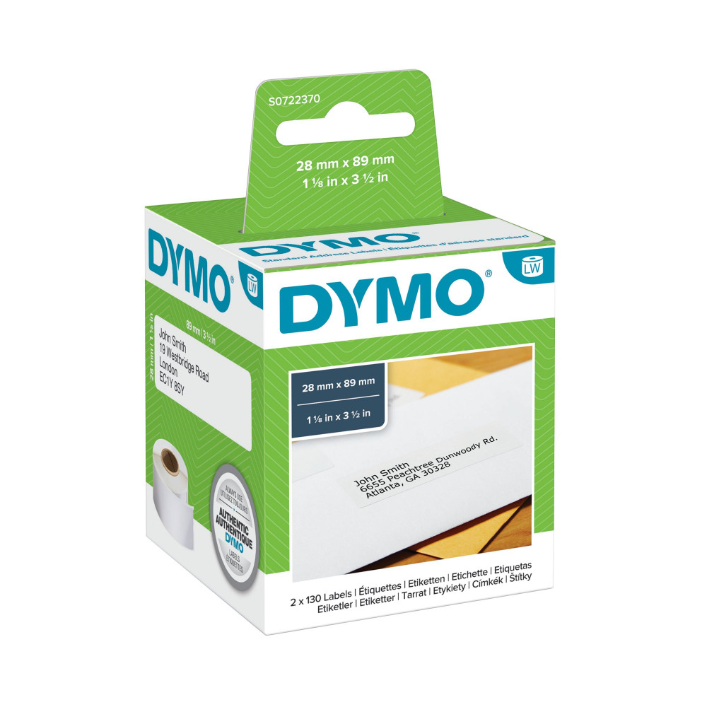 DYMO ADDR LABEL STD 28X89MM PK260