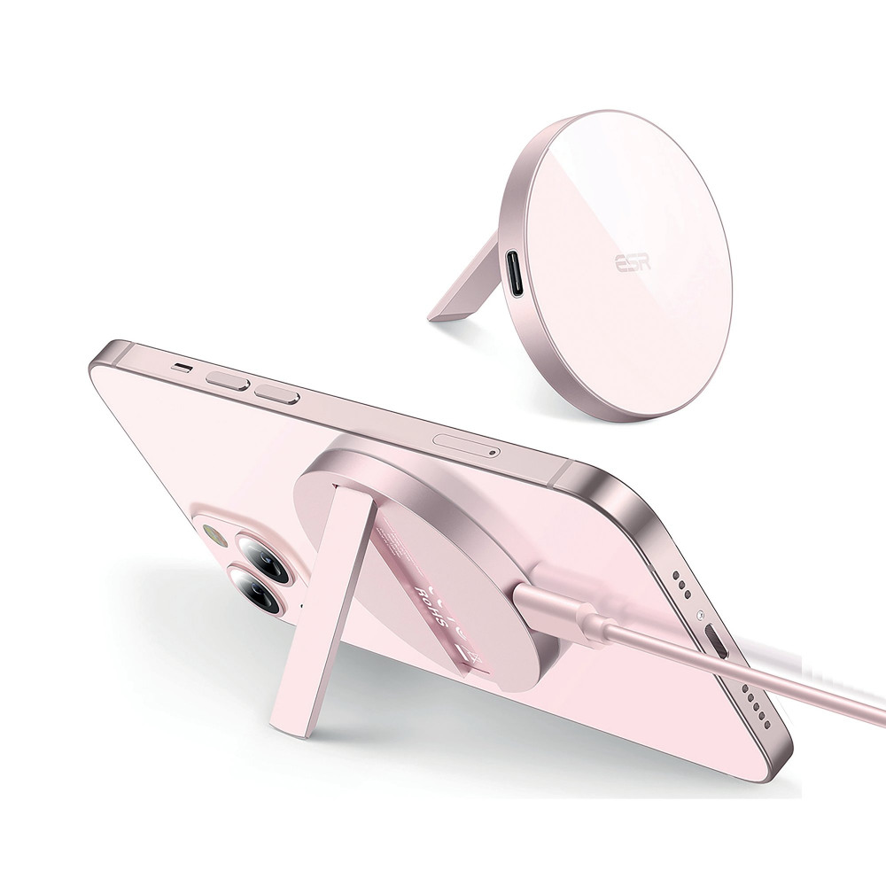 ESR HALOLOCK KICKSTAND WLS CHG PINK