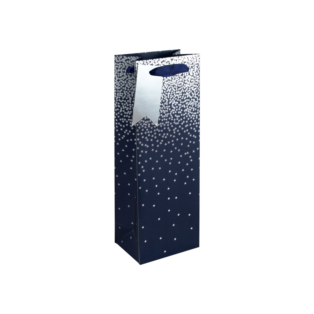 EUROWRAP NAVY OMBRE BOTTLE BAG PK6