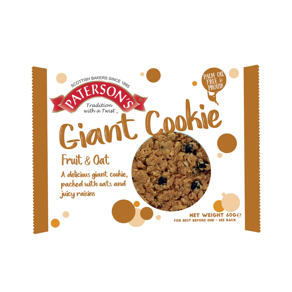 GIANT COOKIE FRUITY OAT 60G PK18
