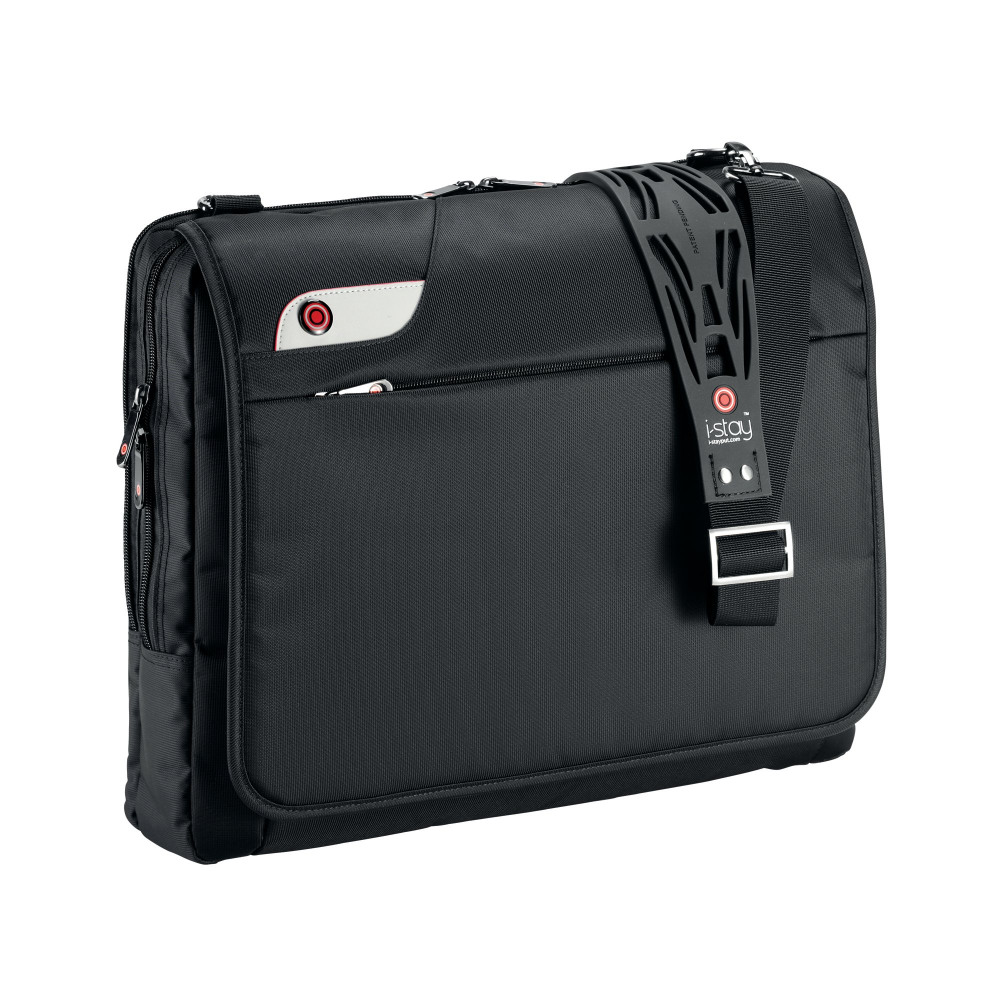 I-STAY 15.6IN LAPT MESSENGER BAG BLK