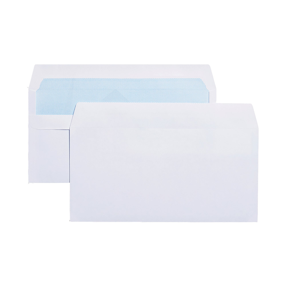 5 STAR VALUE DL ENVELOPES WHT PK1000