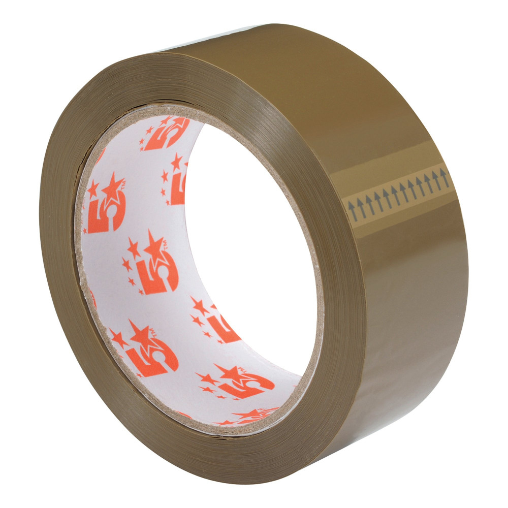 PACKAGING TAPE PP 38MMX66M BUFF PK6