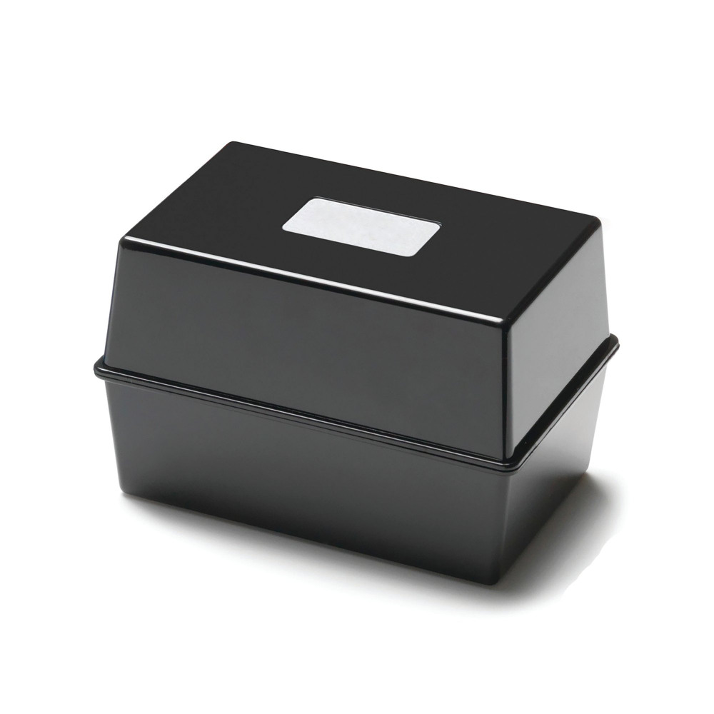 5 STAR CARD INDEX BOX 8X5 INCH BLACK
