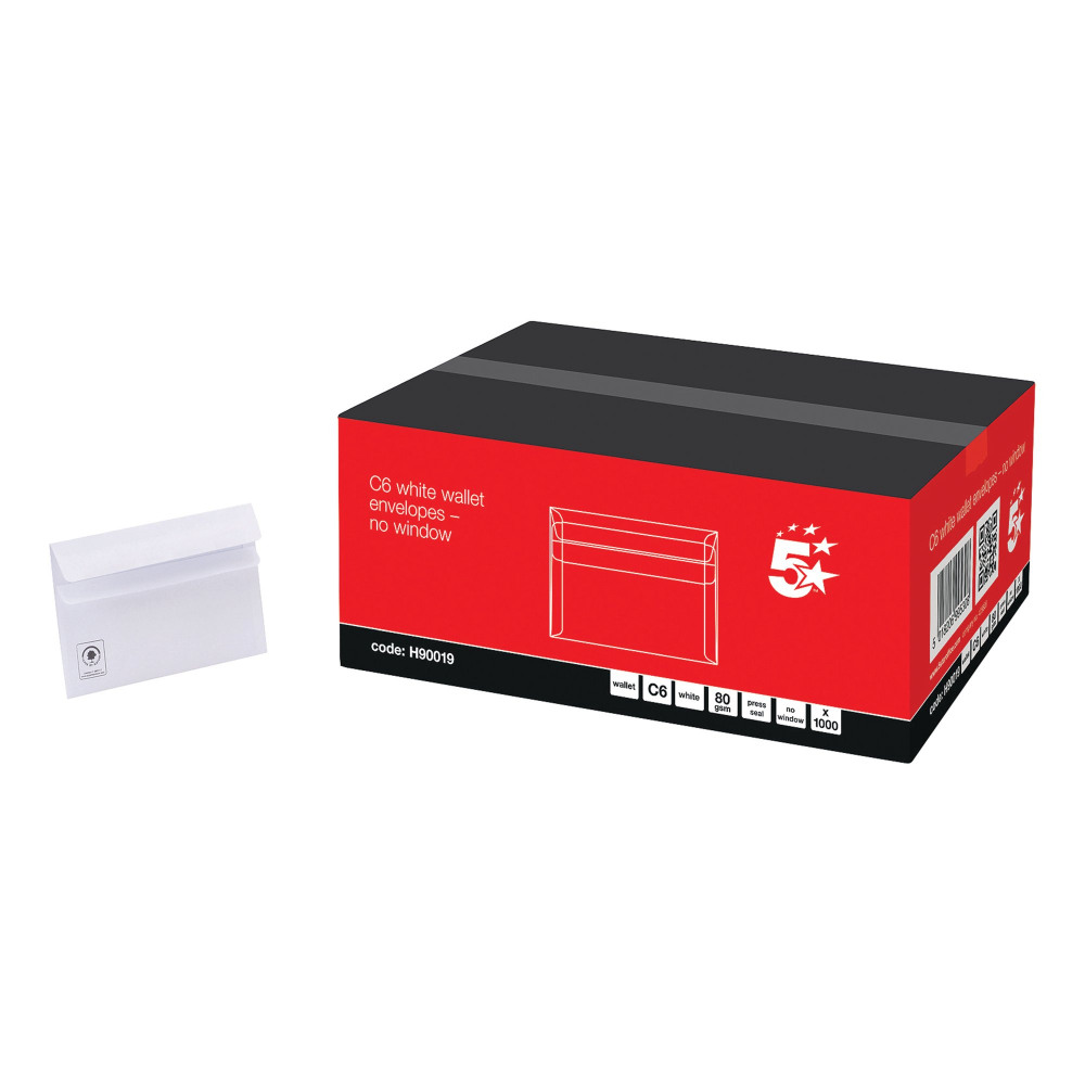 ENV RCYC WLT 80GSM C6 WHITE PK1000