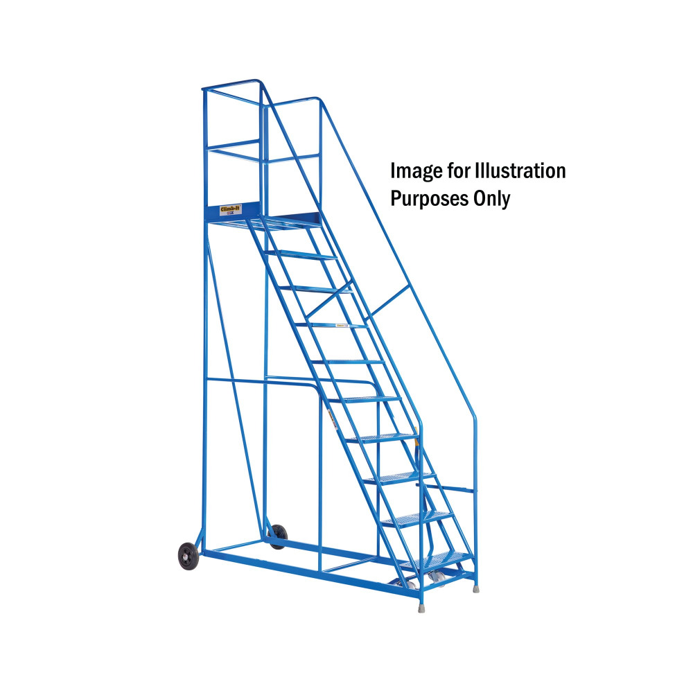 CLIMB-IT W/H STEPS 600 PTFM 9-TR BLU