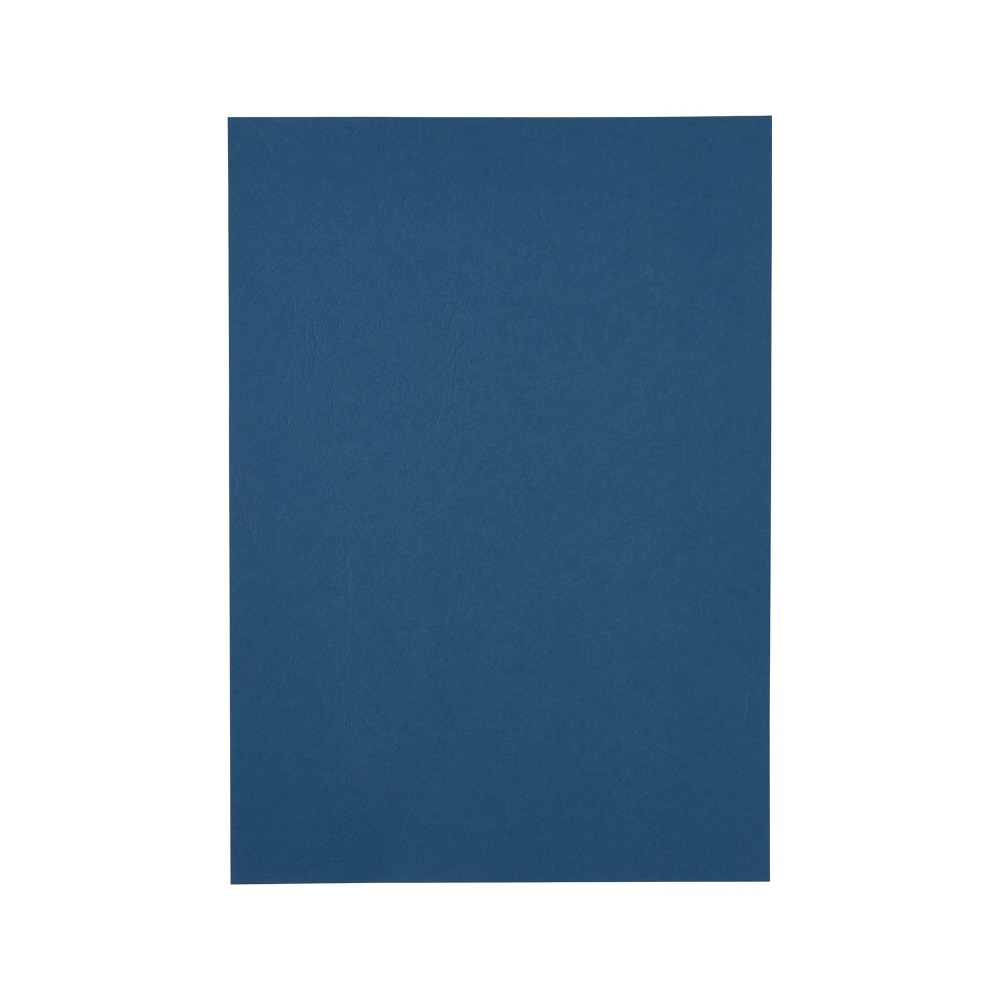 GBC LEATHER A4 BIND CVR 250G BLU 100