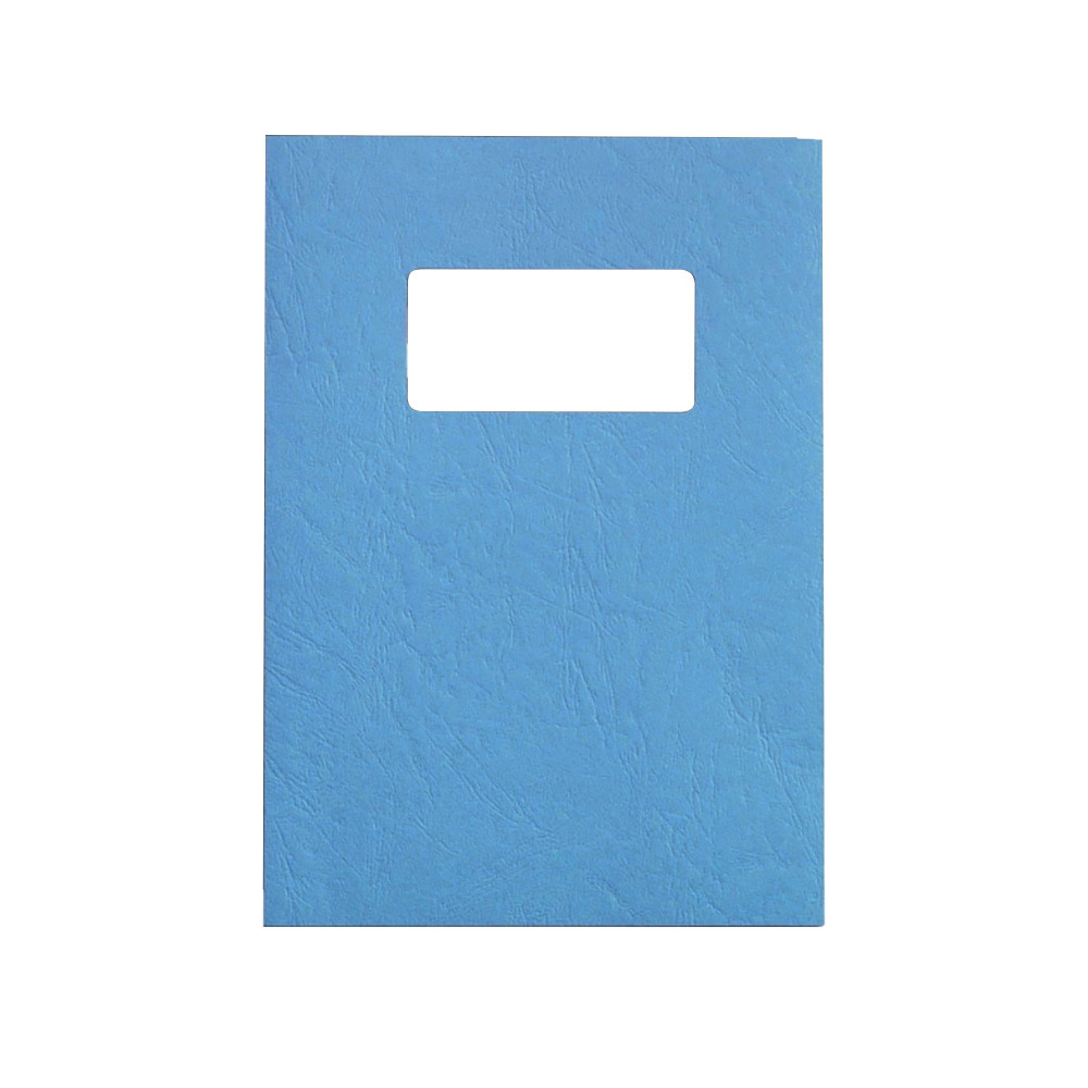 GBC LEATHERGRAIN A4 BIND CVR BLU P50