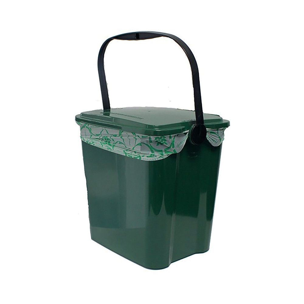 KITCHEN WASTE CADDY BIN 10L MOSS GRN