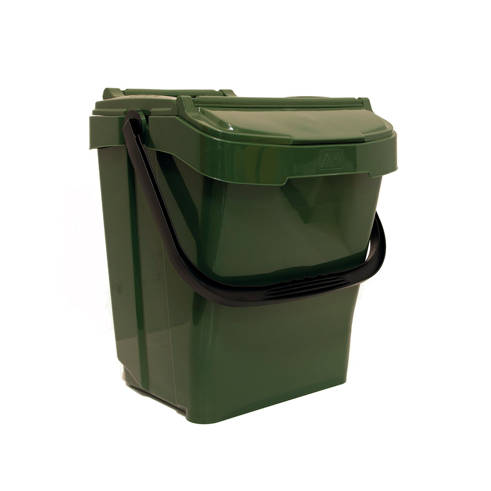 KITCHEN WASTE CADDY BIN 40L MOSS GRN