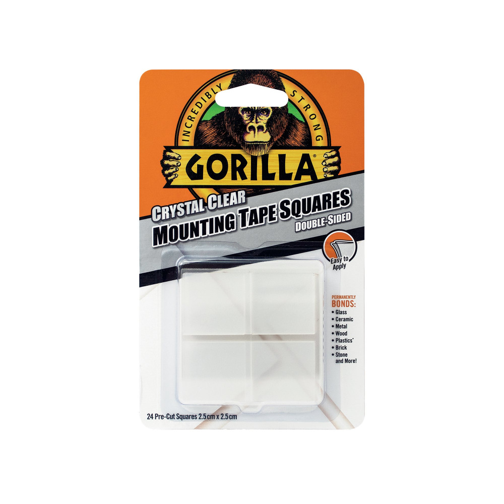 GORILLA MOUNTING TAPE SQUARES PK24