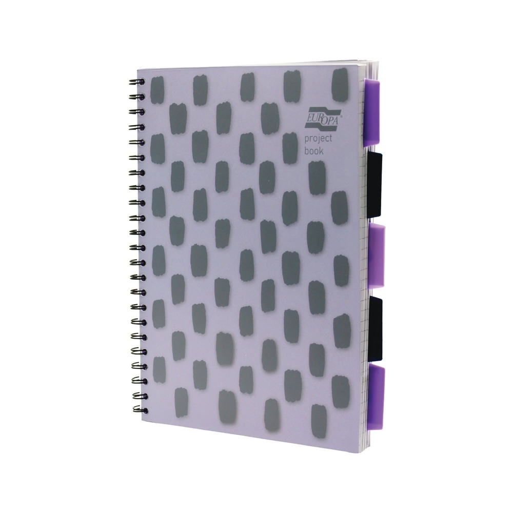 EUROPA PROJECT BOOK 200P A4 PRPL PK3
