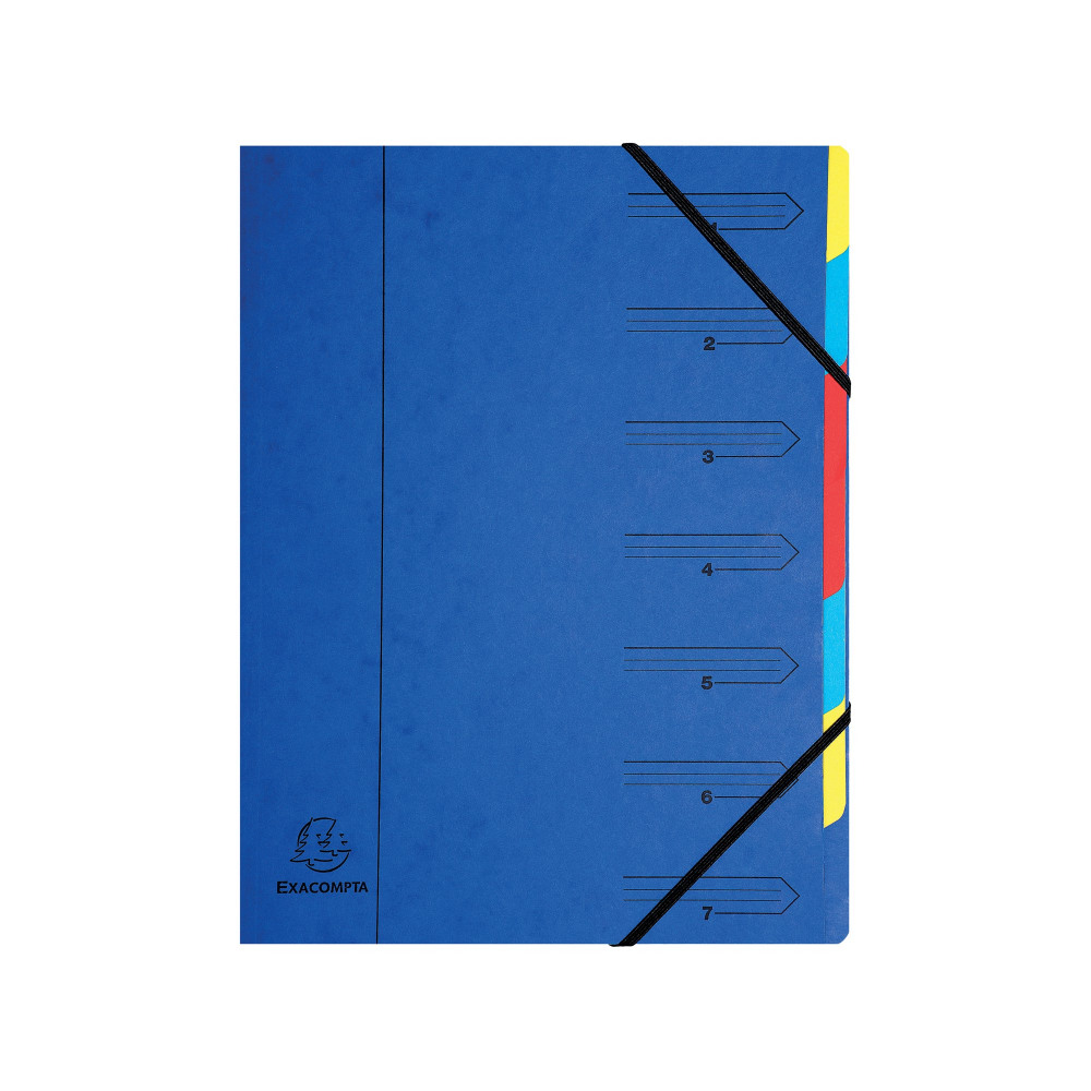 EUROPA 7 PART ORGANISER BLUE 54072E