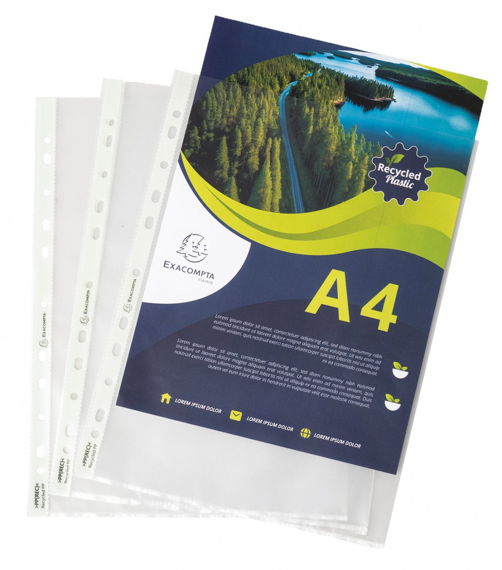 EXACOMPTA RECYC PUNCHED A4 PK100
