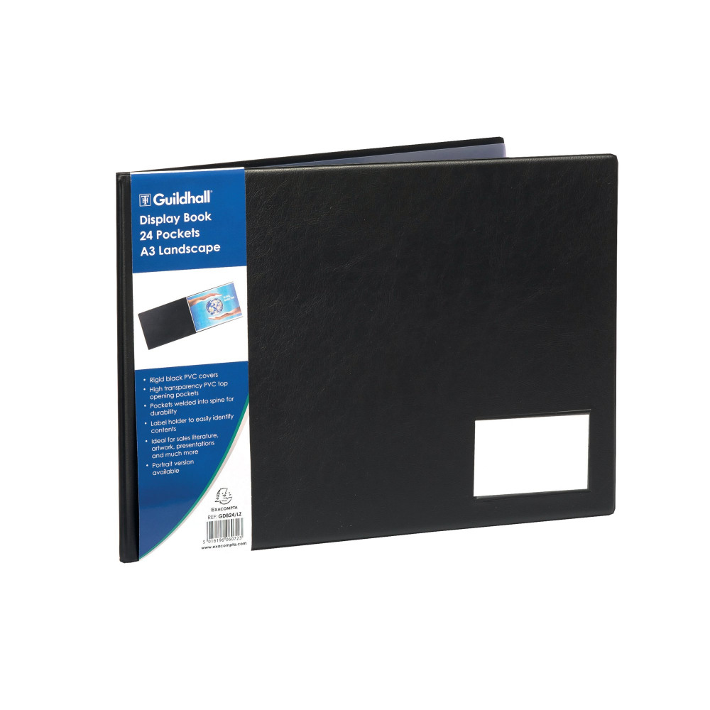 GUILDHAL DISPLAY BOOK LCAP 24 PKT A3