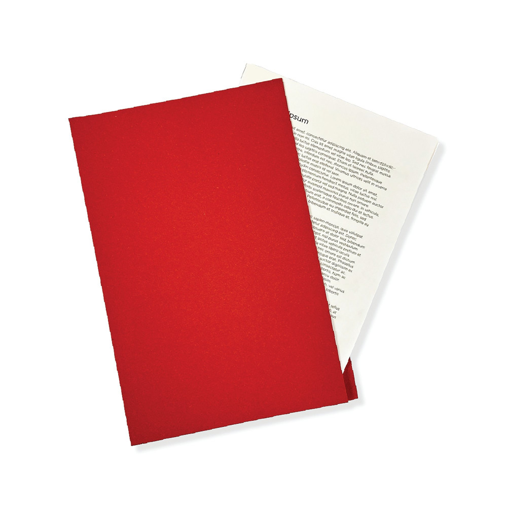 GUILDHALL SQ CUT FOLDER RED PK100