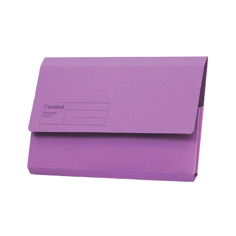GUILDHALL DOC WALLETS FC VIOLET PK50