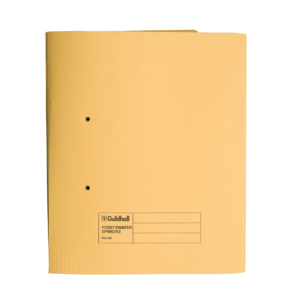GUILDHALL HW PKT SPRL FILE YLW PK25